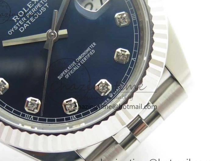 0406 Cozy New DateJust 41 126334 ARF 1:1 Best Edition 904L Steel Blue Diamonds Dial on Jubilee Bracelet A 2548